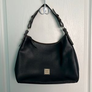 Dooney & Bourke Black Textured Hobo Shoulder Bag